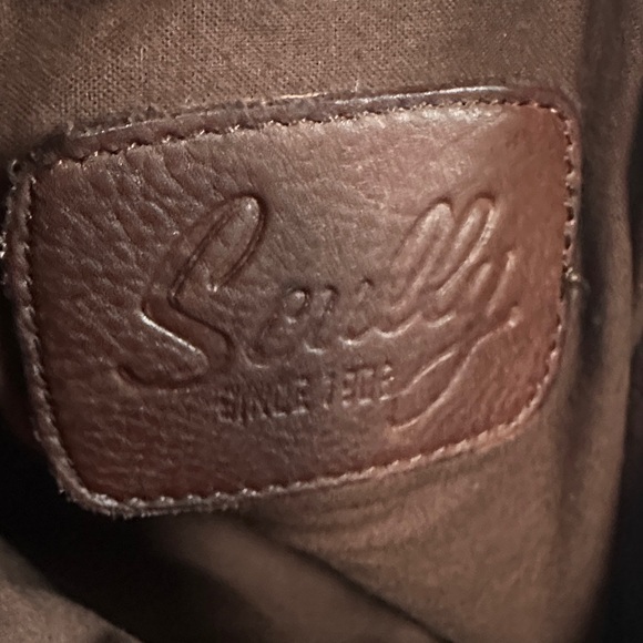 Scully Dark Brown Leather Sling Bag - Picture 11 of 16